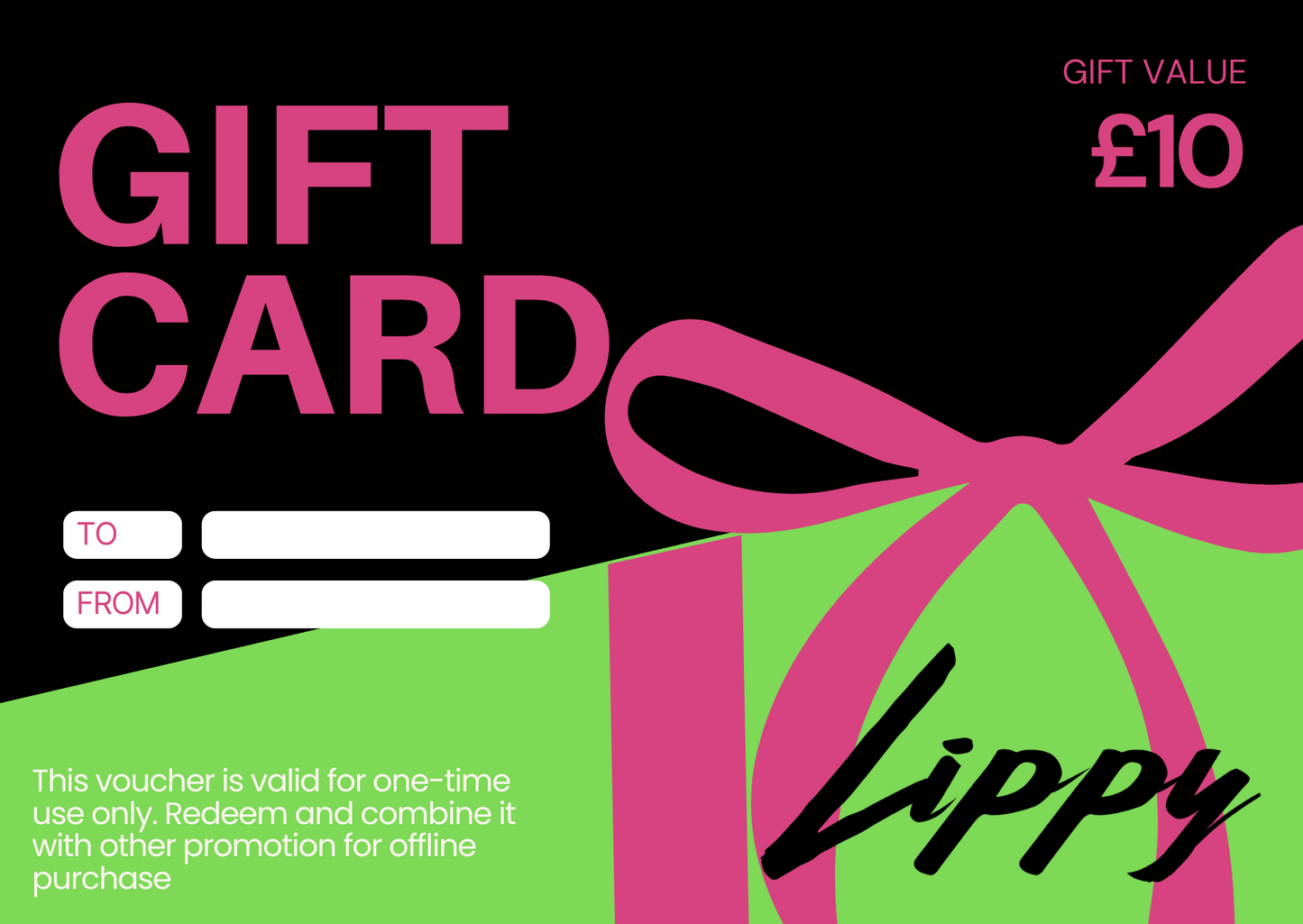 Lippy Gift Cards.