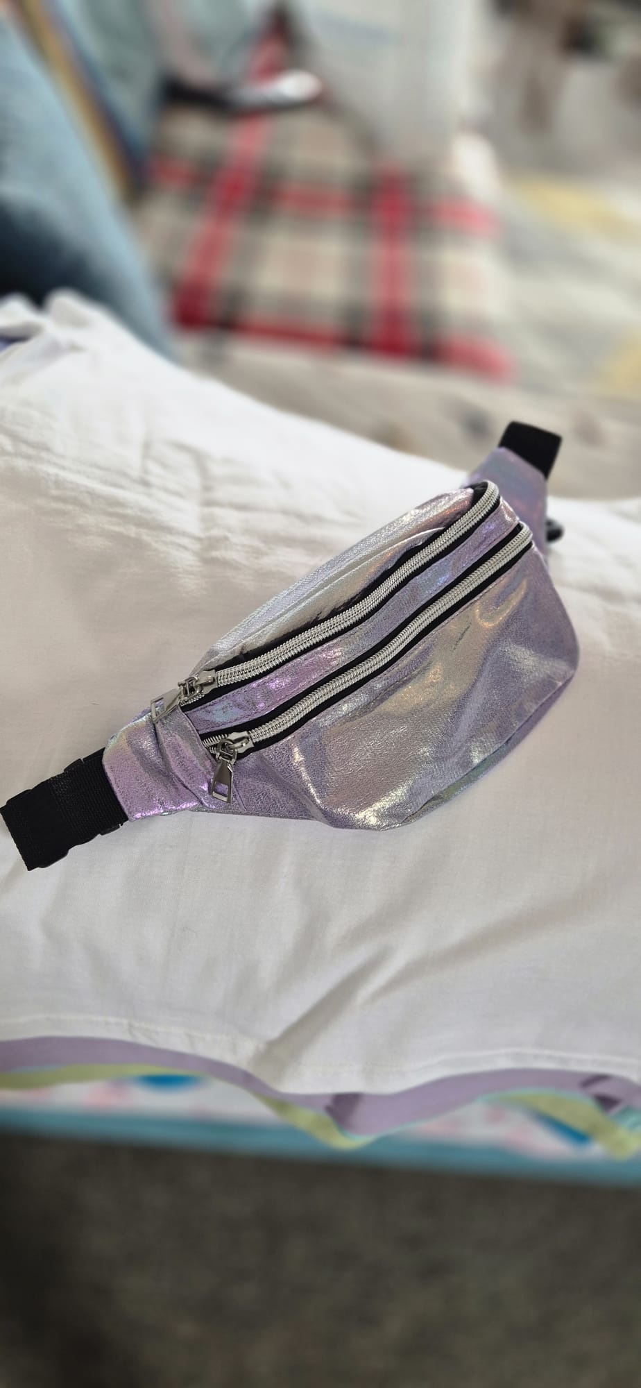 Two-Tone Iridescent Bumbag