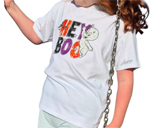 'Hey Boo' Kids Halloween T-Shirt