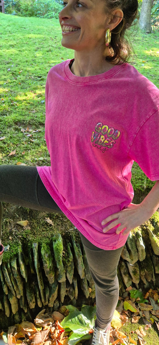 'Good Vibes' Adults Oversize T-Shirt