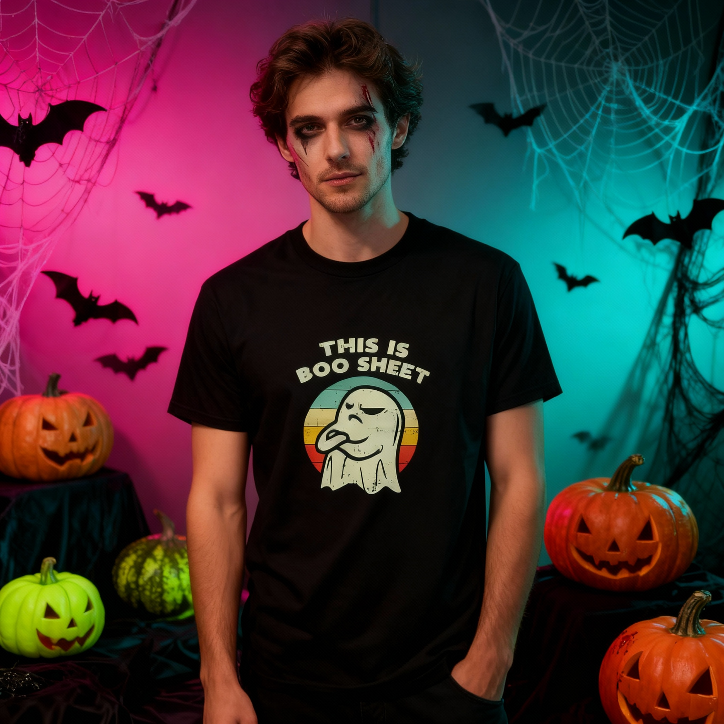 'BOO SHEET' Adult Halloween Tee