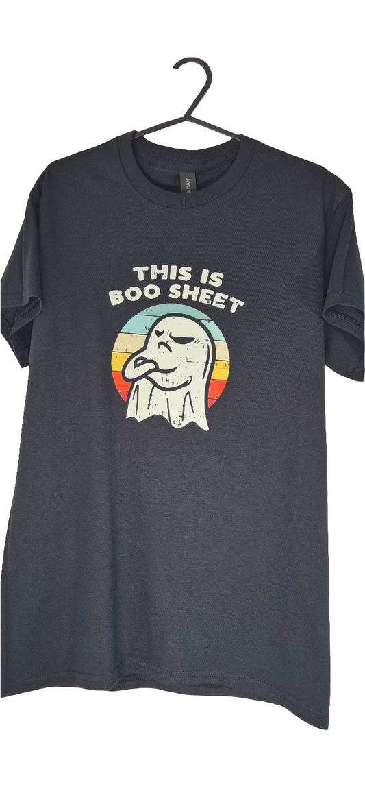 'BOO SHEET' Adult Halloween T-Shirt